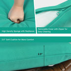 Ensemble bistrot Costway 3 pièces en rotin pour patio, chaises rembourrées, table en verre et terrasse - Voir les détails