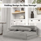 Canapé-lit de sol Costway avec 2 oreillers et dossier réglable en 6 positions - Voir les détails