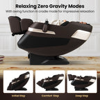 Fauteuil de massage complet Costway avec coussins gonflables, chauffe-taille et rouleaux pour les pieds