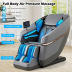 Fauteuil de massage complet à gravité zéro Costway avec coussins gonflables et chauffage de taille