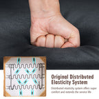 Fauteuil simple en polaire berbère moderne Costway avec pouf et ceinture - 31'' x 31'' x 34,5''