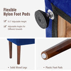 Fauteuil simple en polaire berbère moderne Costway avec pouf et ceinture - 31'' x 31'' x 34,5''