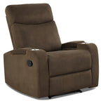 Fauteuil inclinable Costway, canapé simple, avec rangement pour accoudoirs et tasse