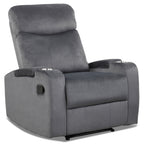 Fauteuil inclinable Costway, canapé simple, avec rangement pour accoudoirs et tasse
