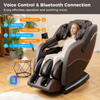 Fauteuil inclinable de massage zéro gravité Costway SL Track avec pied extensible thaïlandais