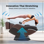 Fauteuil inclinable de massage zéro gravité Costway SL Track avec pied extensible thaïlandais