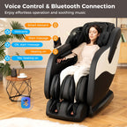 Fauteuil inclinable de massage zéro gravité Costway SL Track avec pied extensible thaïlandais