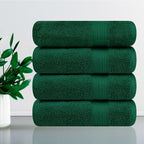 Serviettes de bain absorbantes en coton 600 g/m² 76 x 137 cm - 4 pièces