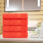 Serviettes de bain absorbantes en coton 600 g/m² 76 x 137 cm - 4 pièces