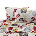 Parure de lit en flanelle de coton à poches extra profondes avec drap plat surdimensionné