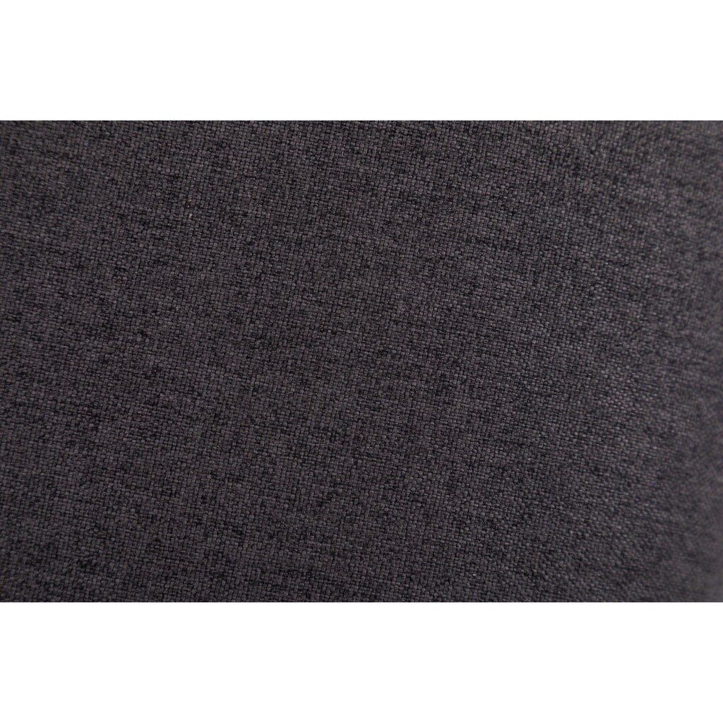 Fauteuil à bascule pivotant en coton et lin avec dossier et repose-pieds réglables