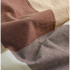 Parure de lit 3 pièces en coton à carreaux et à carreaux