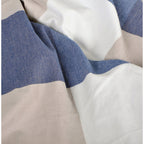 Parure de lit 3 pièces en coton à carreaux et à carreaux