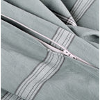 Parure de lit 3 pièces en coton à carreaux et à carreaux