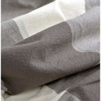 Parure de lit 3 pièces en coton à carreaux et à carreaux