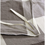 Parure de lit 3 pièces en coton à carreaux et à carreaux