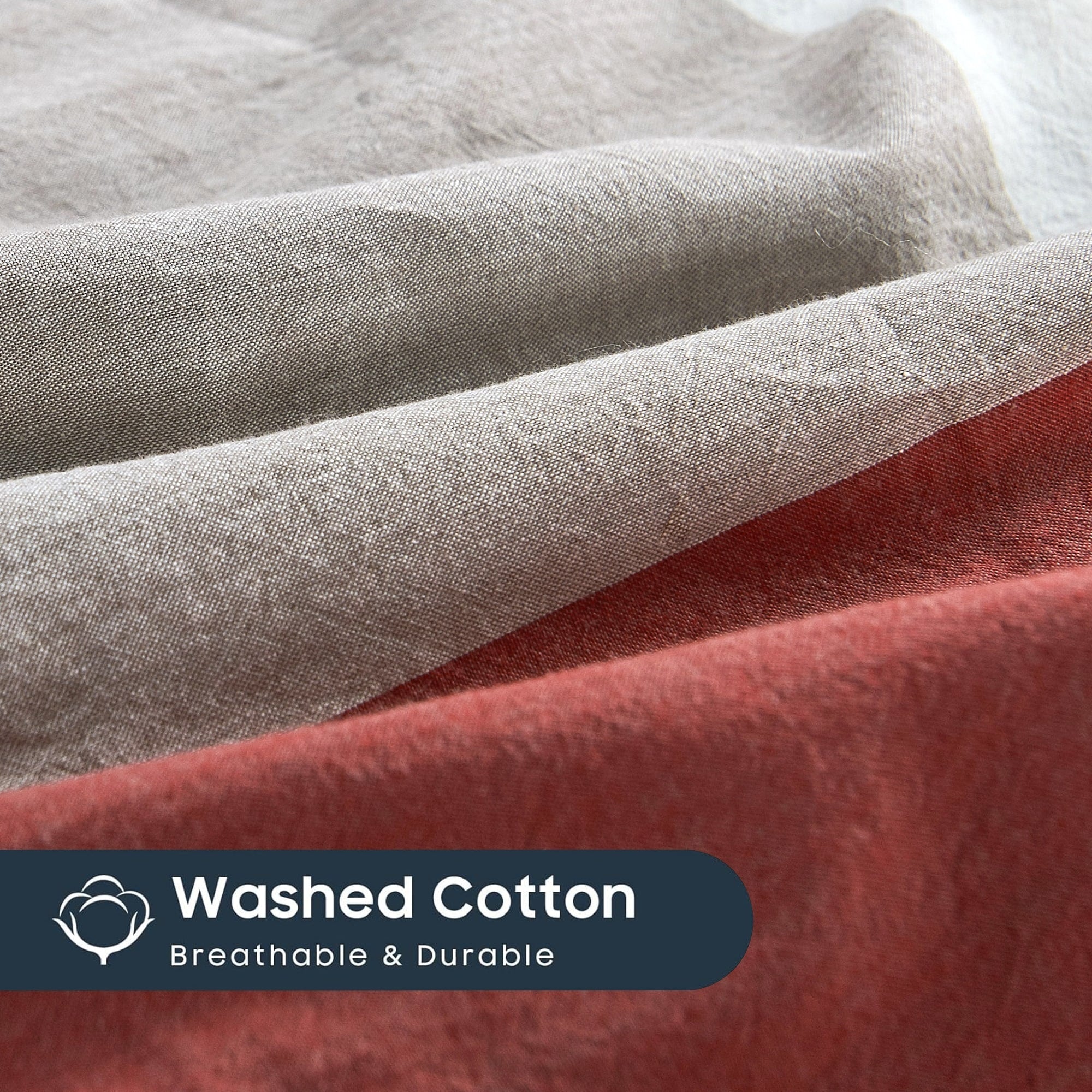 Parure de lit 3 pièces en coton à carreaux et à carreaux