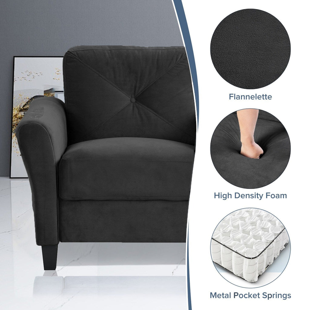 Canapés sectionnels confortables pour salon, chambre, bureau, petit espace, 1 place