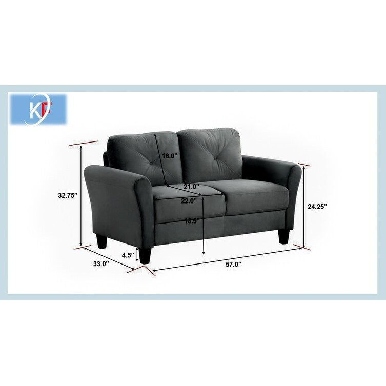 Canapés sectionnels confortables pour salon, chambre, bureau, petit espace, 2 places