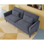 Canapé en velours côtelé avec 2 coussins pour salon et chambre à coucher