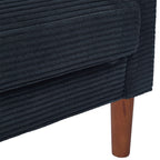 Canapé en velours côtelé avec 2 coussins pour salon et chambre à coucher