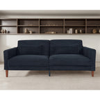 Canapé en velours côtelé avec 2 coussins pour salon et chambre à coucher