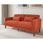 Canapé en velours côtelé avec 2 coussins pour salon et chambre à coucher