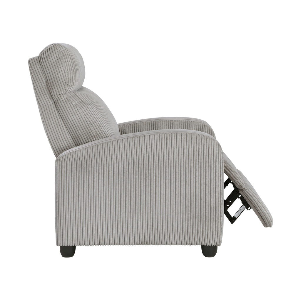 Fauteuil inclinable Covelo en velours côtelé