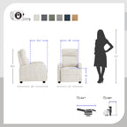 Fauteuil inclinable Covelo en velours côtelé