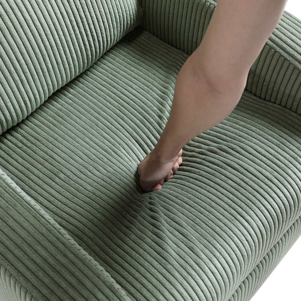 Fauteuil inclinable Covelo en velours côtelé