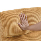 Fauteuil inclinable Covelo en velours côtelé