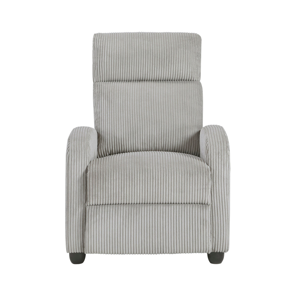 Fauteuil inclinable Covelo en velours côtelé