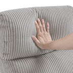 Fauteuil inclinable Covelo en velours côtelé