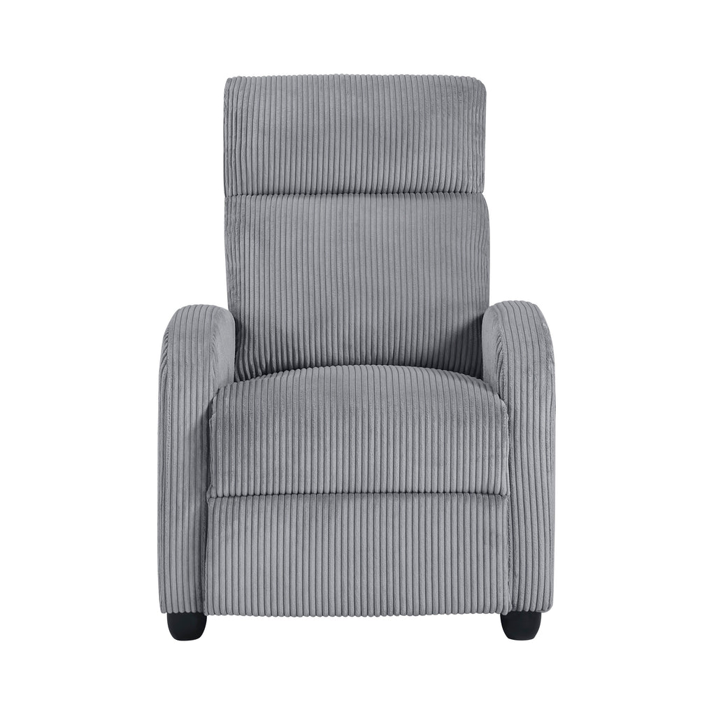 Fauteuil inclinable Covelo en velours côtelé