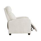 Fauteuil inclinable Covelo en velours côtelé