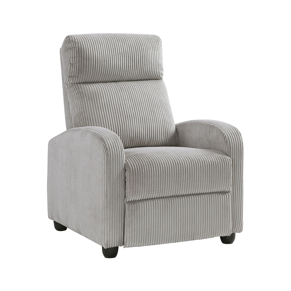 Fauteuil inclinable Covelo en velours côtelé