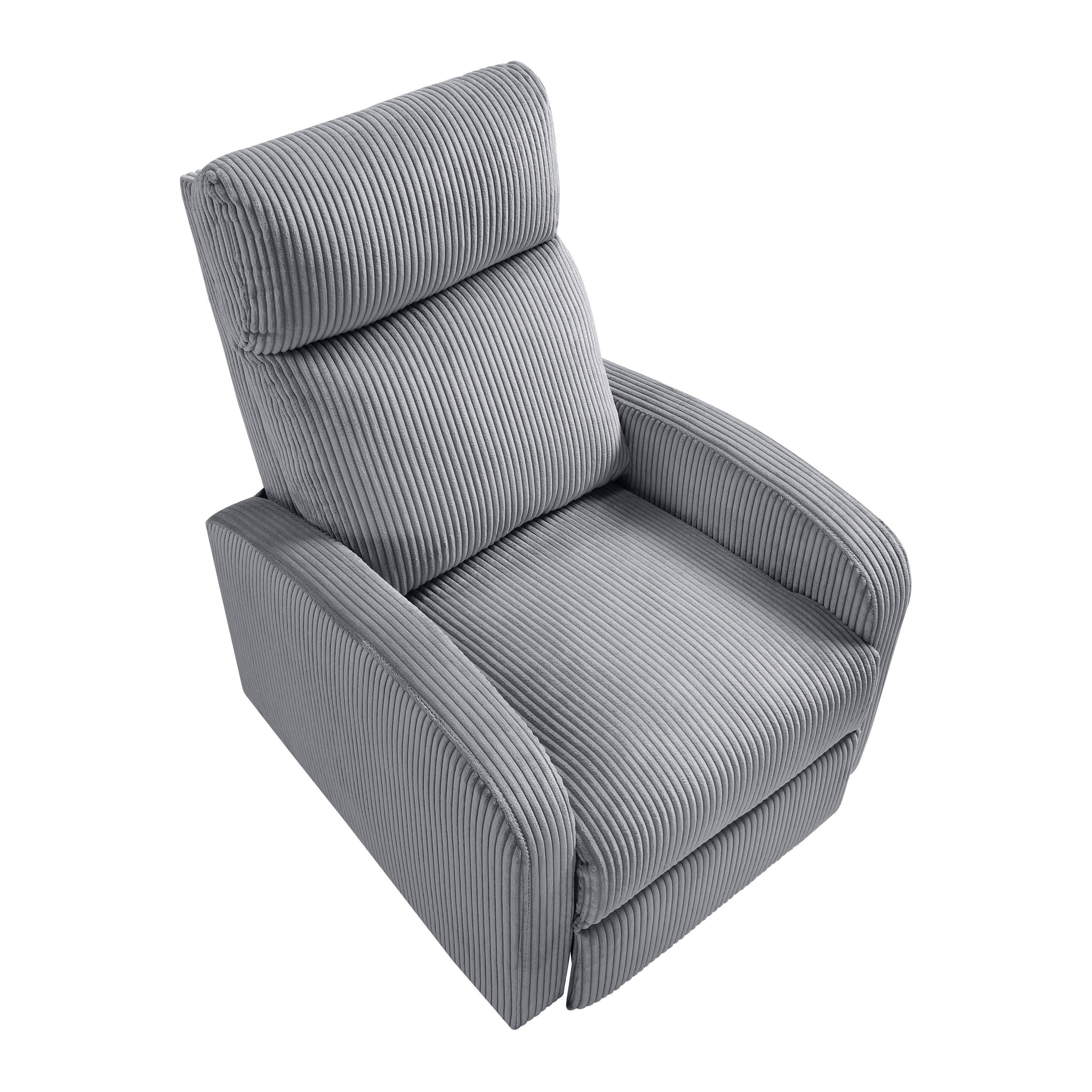 Fauteuil inclinable Covelo en velours côtelé