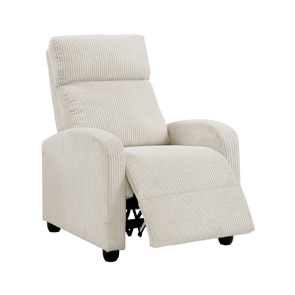 Fauteuil inclinable Covelo en velours côtelé