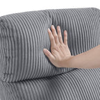 Fauteuil inclinable Covelo en velours côtelé