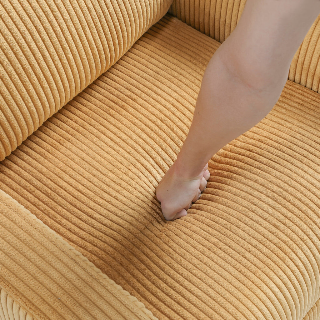 Fauteuil inclinable Covelo en velours côtelé