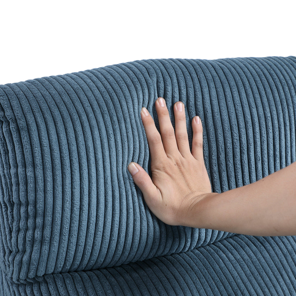 Fauteuil inclinable Covelo en velours côtelé