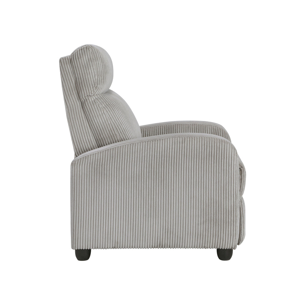 Fauteuil inclinable Covelo en velours côtelé