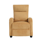 Fauteuil inclinable Covelo en velours côtelé