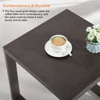 Ensemble de 3 chaises à bascule pivotantes d'extérieur Cozywor avec table d'appoint