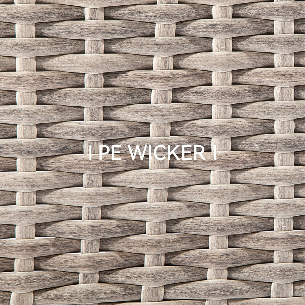 Ensemble de 3 chaises à bascule pivotantes d'extérieur Cozywor avec table d'appoint