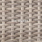 Ensemble de 3 chaises à bascule pivotantes d'extérieur Cozywor avec table d'appoint