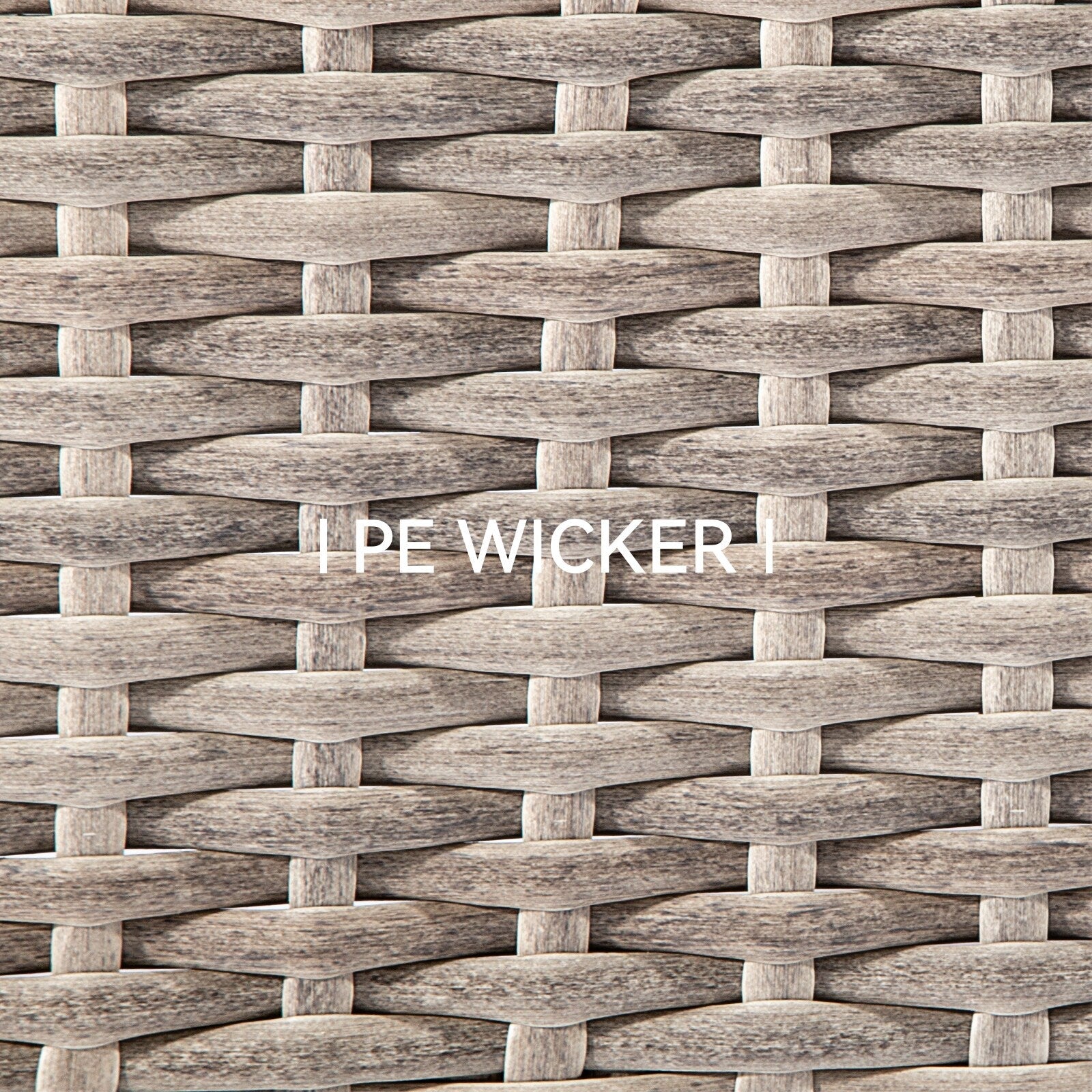 Ensemble de 3 chaises à bascule pivotantes d'extérieur Cozywor avec table d'appoint