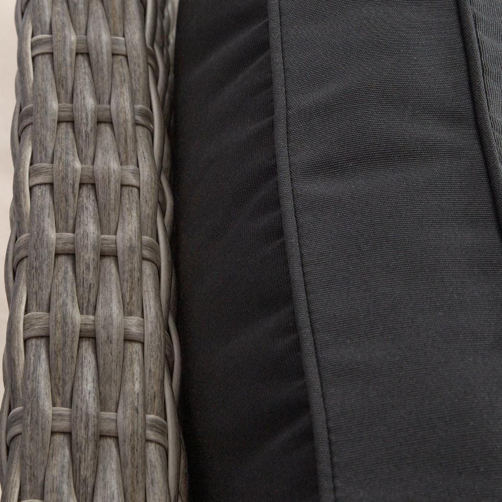 Ensemble de 3 chaises pivotantes à bascule en osier pour patio Cozywor