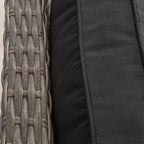 Ensemble de 3 chaises pivotantes à bascule en osier pour patio Cozywor