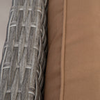 Ensemble de 3 chaises pivotantes à bascule en osier pour patio Cozywor